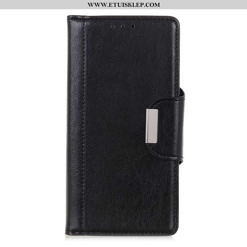 Etui Folio do Xiaomi Redmi Note 12 4G Zapięcie Srebrne